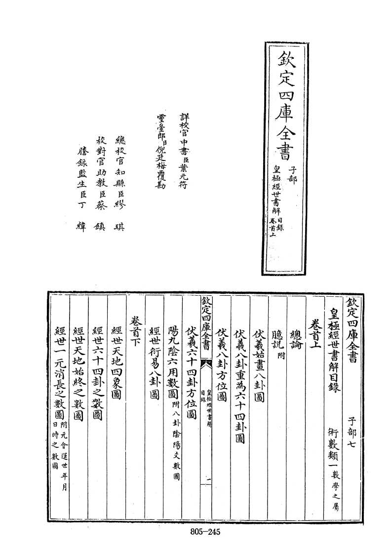 四库全书.子部.术数类.10.皇极经世书解_[清]王植撰 – 电子书下载