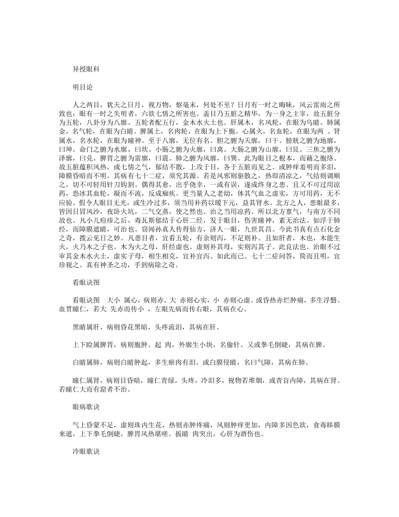 异授眼科 – 电子书下载