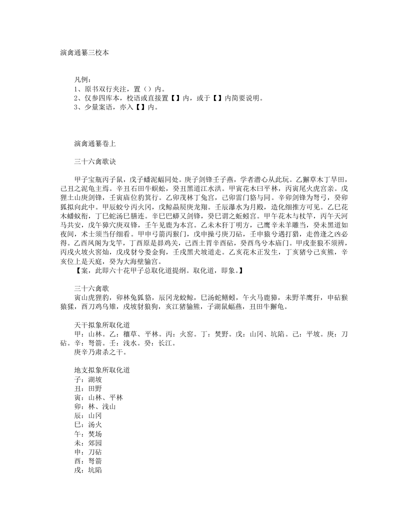 演禽通纂–佚名 – 电子书下载