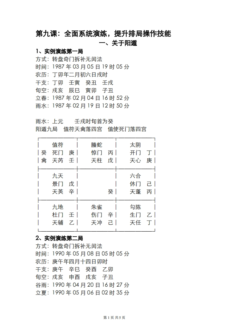 蔡炳丁-奇门全面系统演练，提升排局操作技能 – 电子书下载